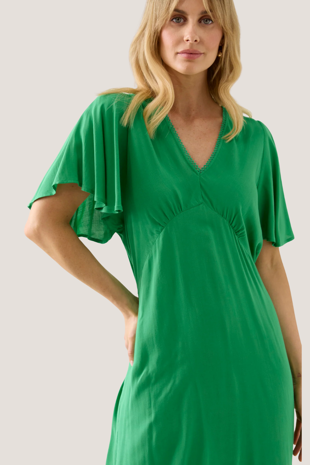 Oline Midi Dress | Green
