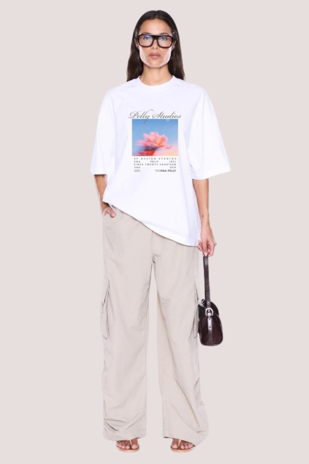 Maeve Relaxed Tee | Vintage White/Pelly Studios