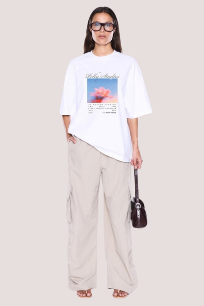 Maeve Relaxed Tee | Vintage White/Pelly Studios