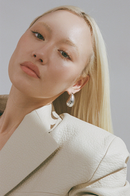 Blob Earrings | Silver