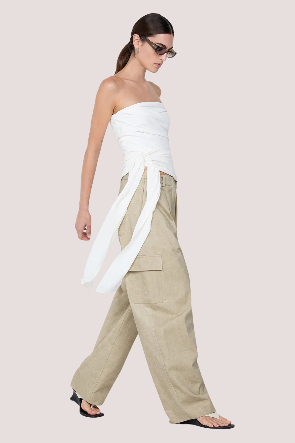 Belle Strapless Top | Ivory