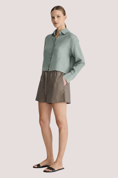 Iona Linen Shirt | Fennel