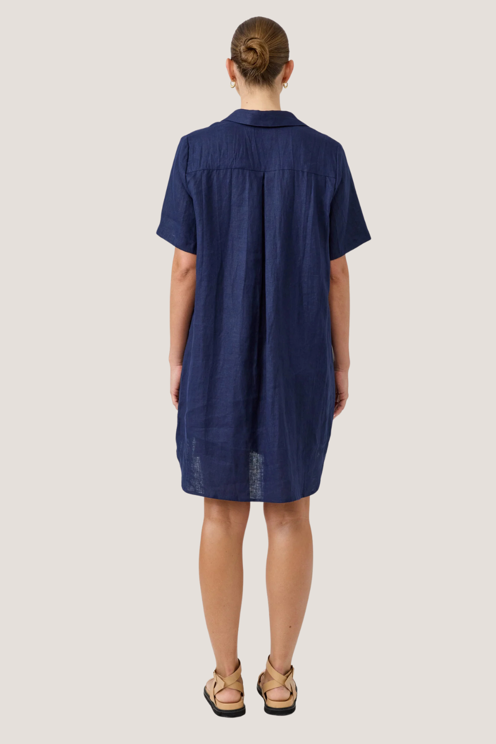 Studio Short Shirt Dress | Indigo