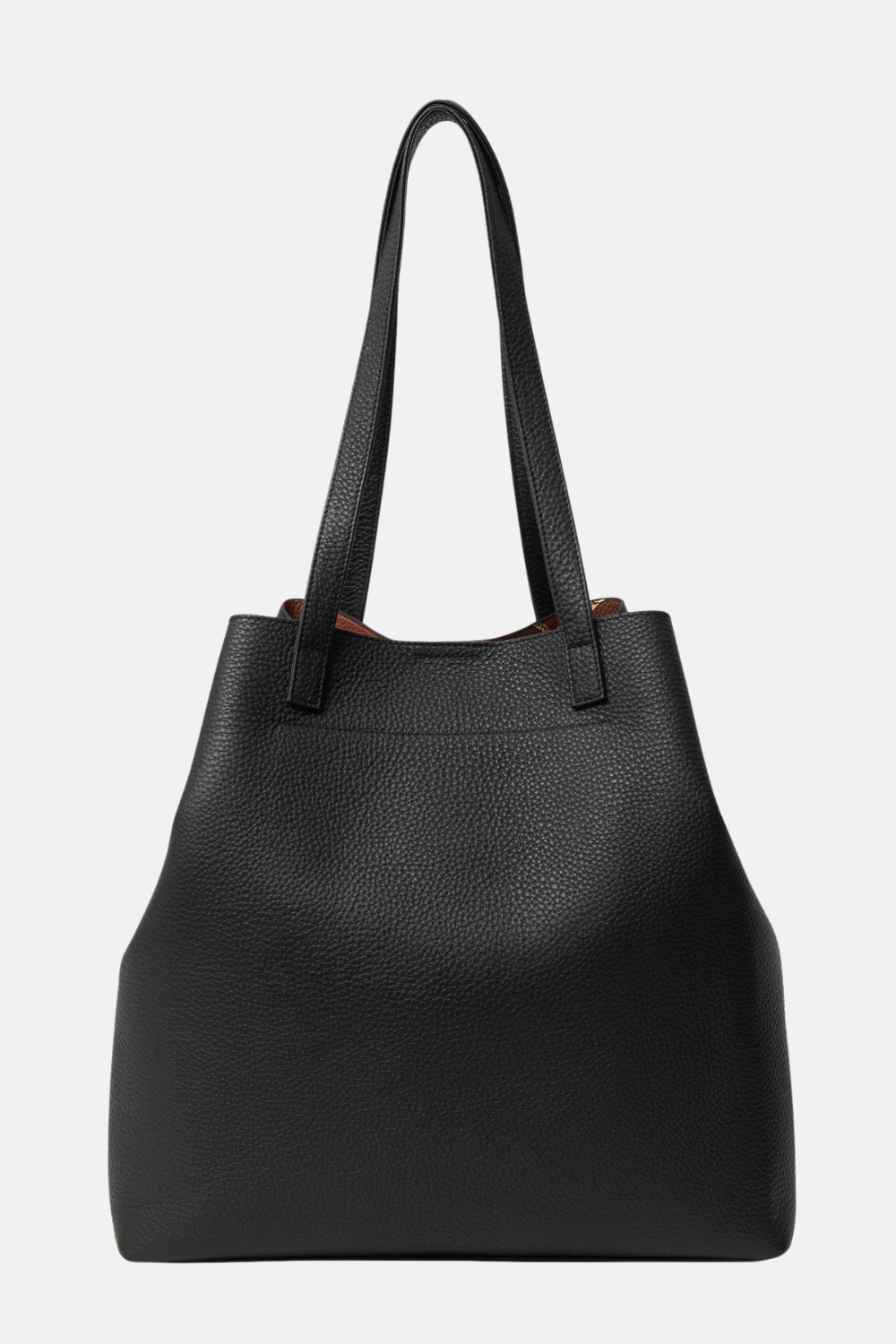 Carter Tote Black | Tan Chain Print