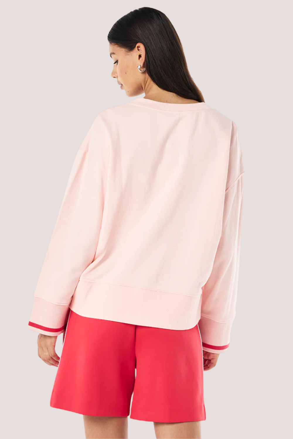 Courtside V-Neck Sweat | Petal