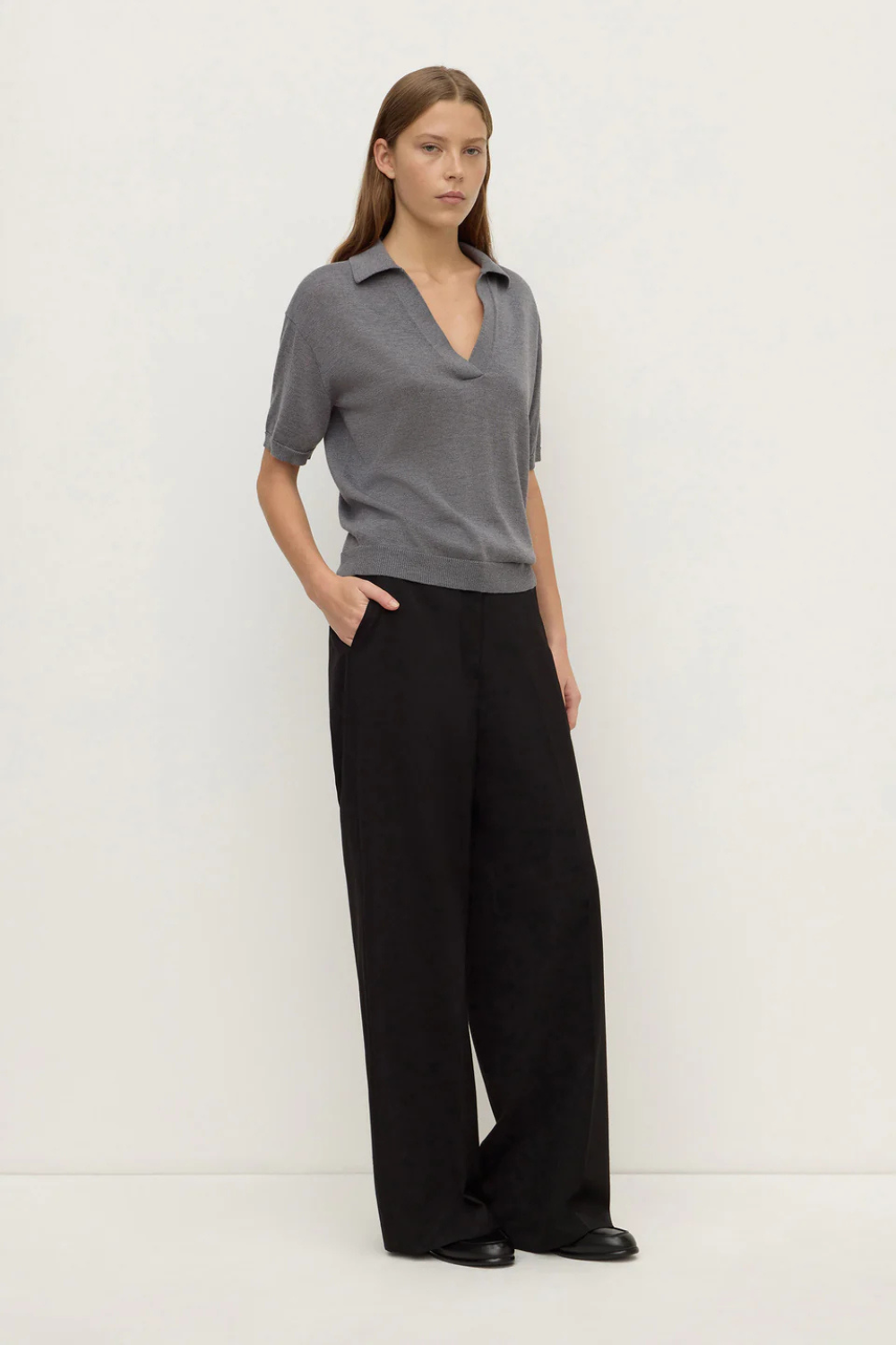 Mira Polo | Dark Grey Marle