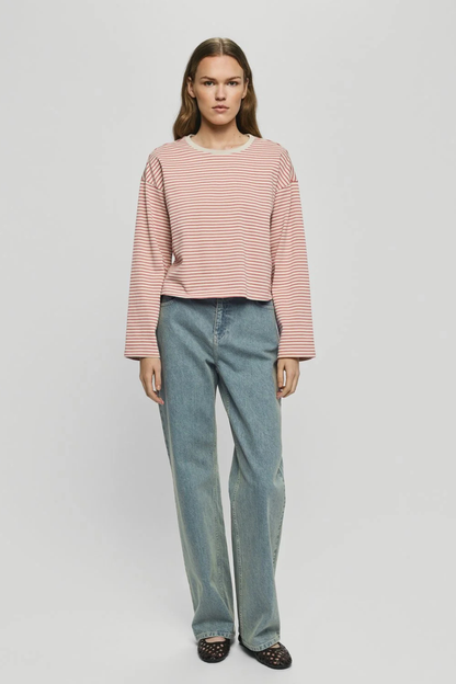 MSCHKrestiane Pullover STP | Oatmeal/F Rose