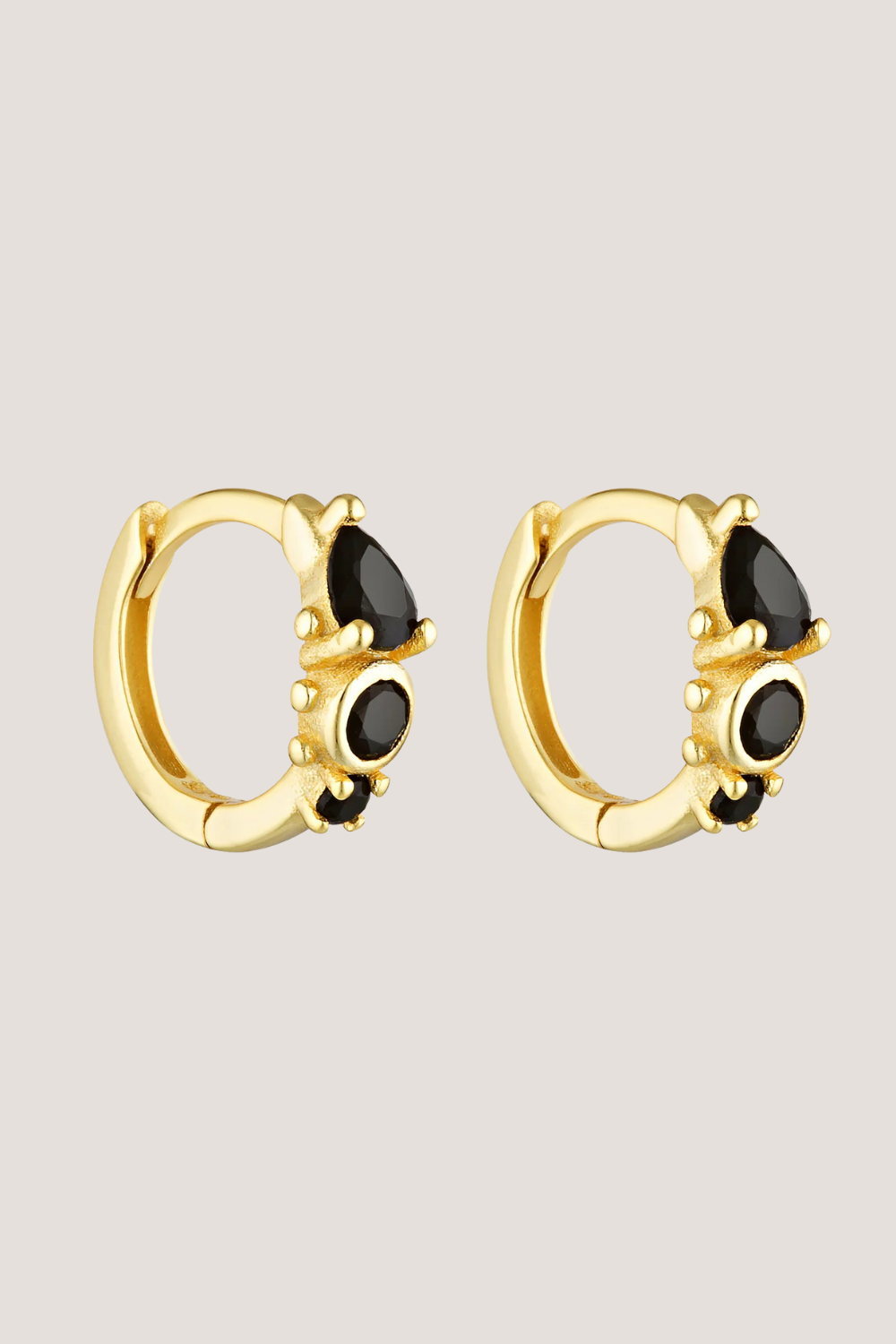 Heirloom Huggies | Gold/Onyx