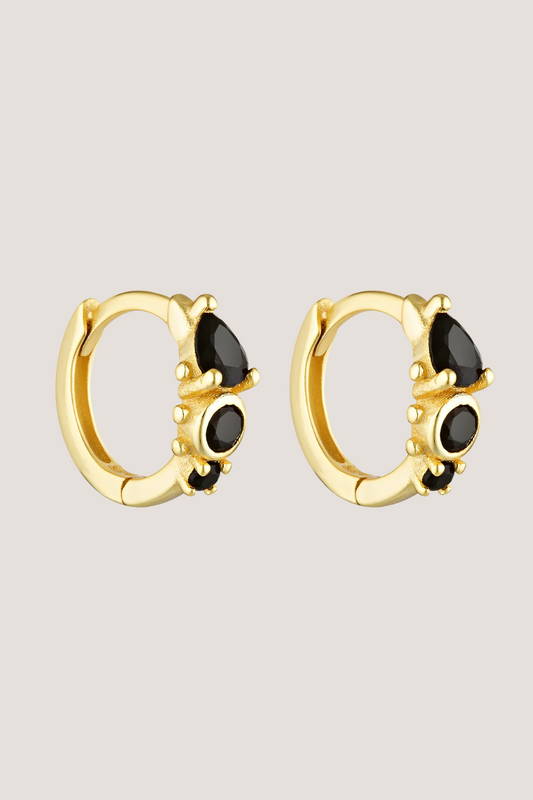 Heirloom Huggies | Gold/Onyx