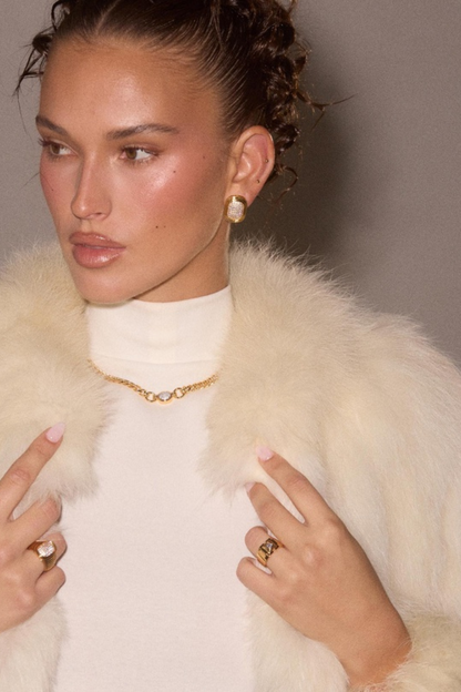 Deco Statement Ring | Gold