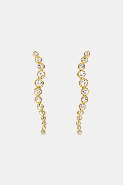 Crescendo Drop Earrings | Gold