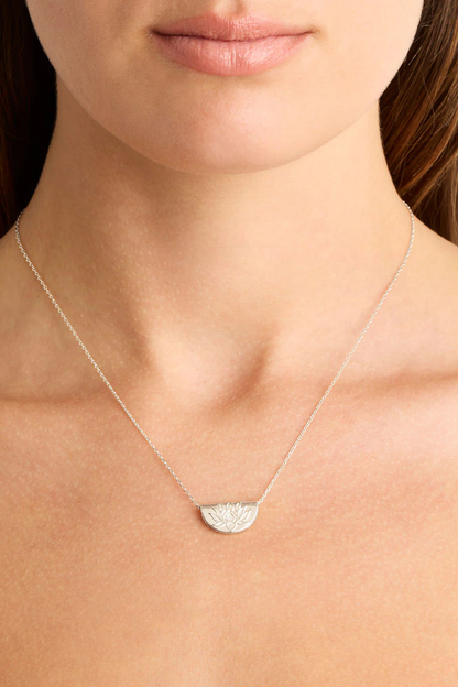 Sterling Silver Lotus Necklace
