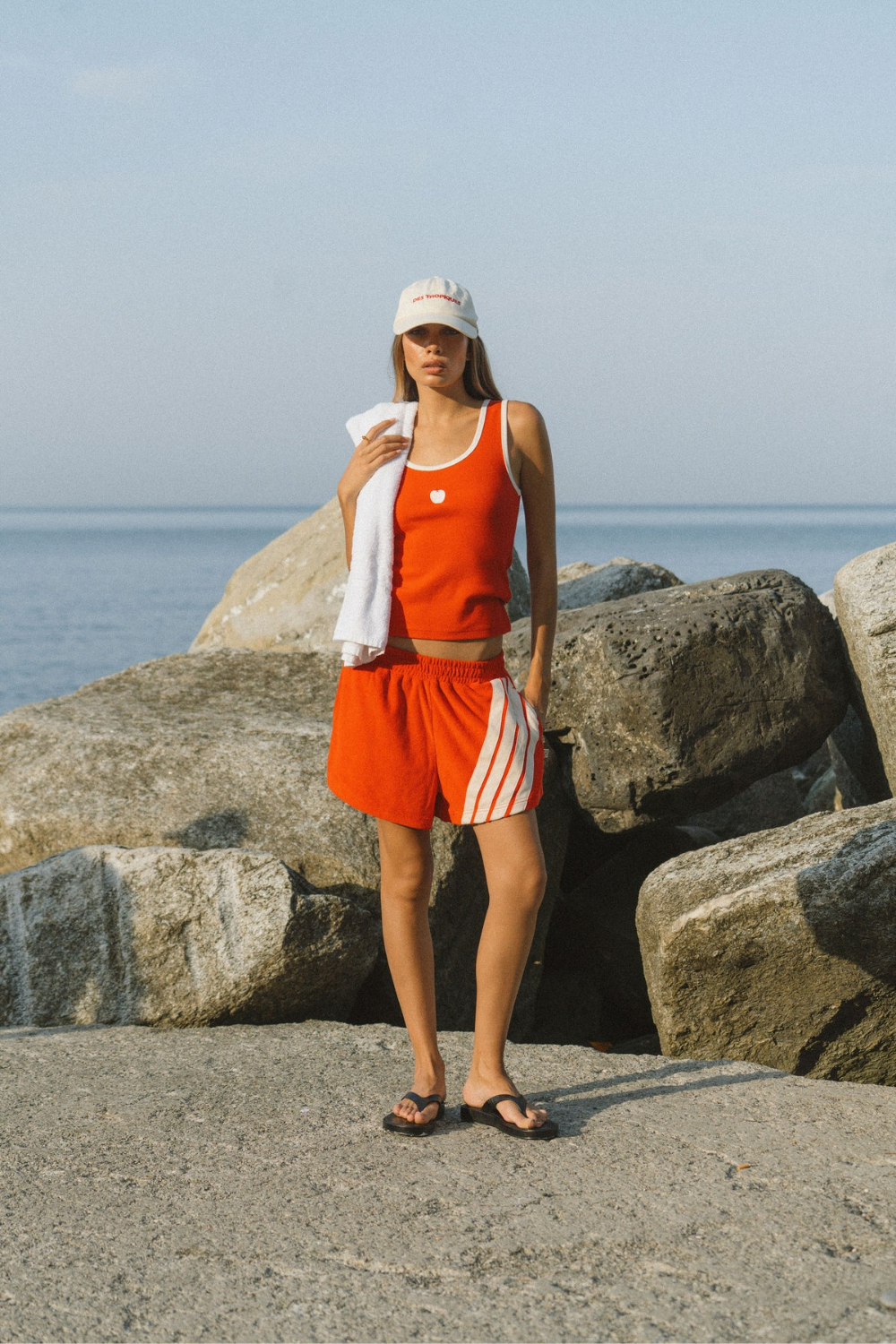 Manzana Rib Tank | Apple Red