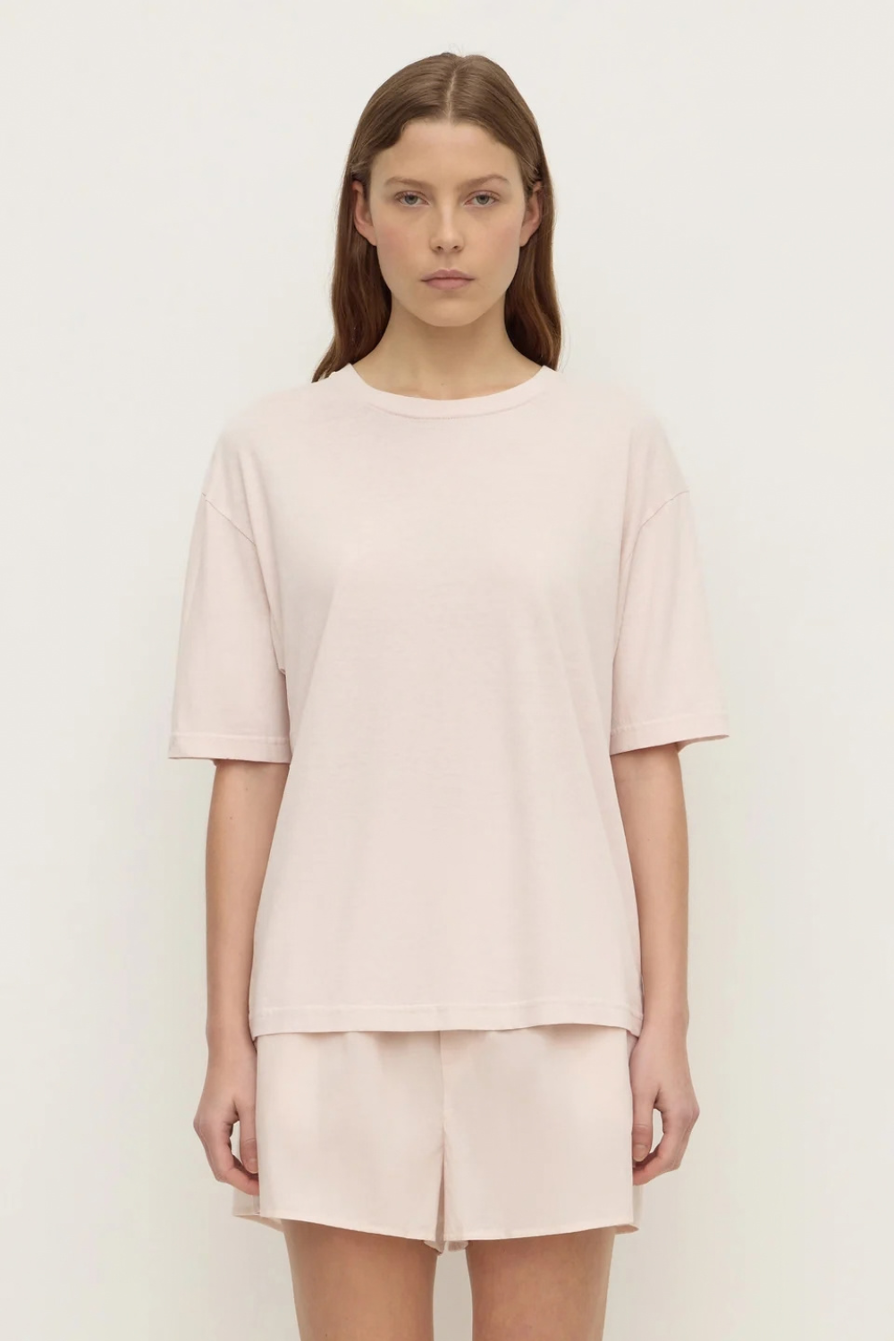 Kira Cotton Hemp Tee | Soft Rose