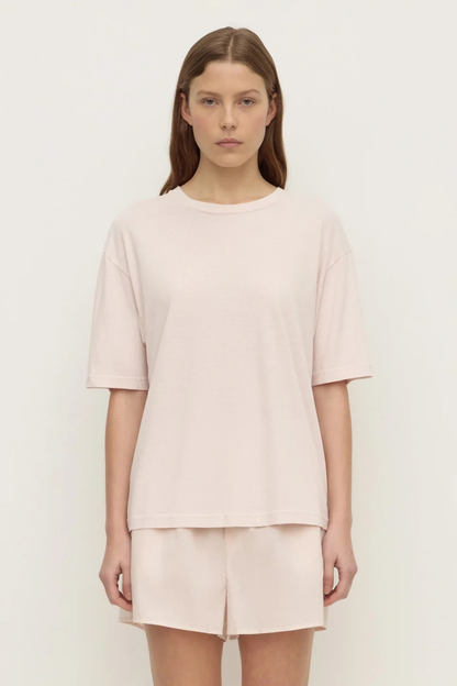 Kira Cotton Hemp Tee | Soft Rose