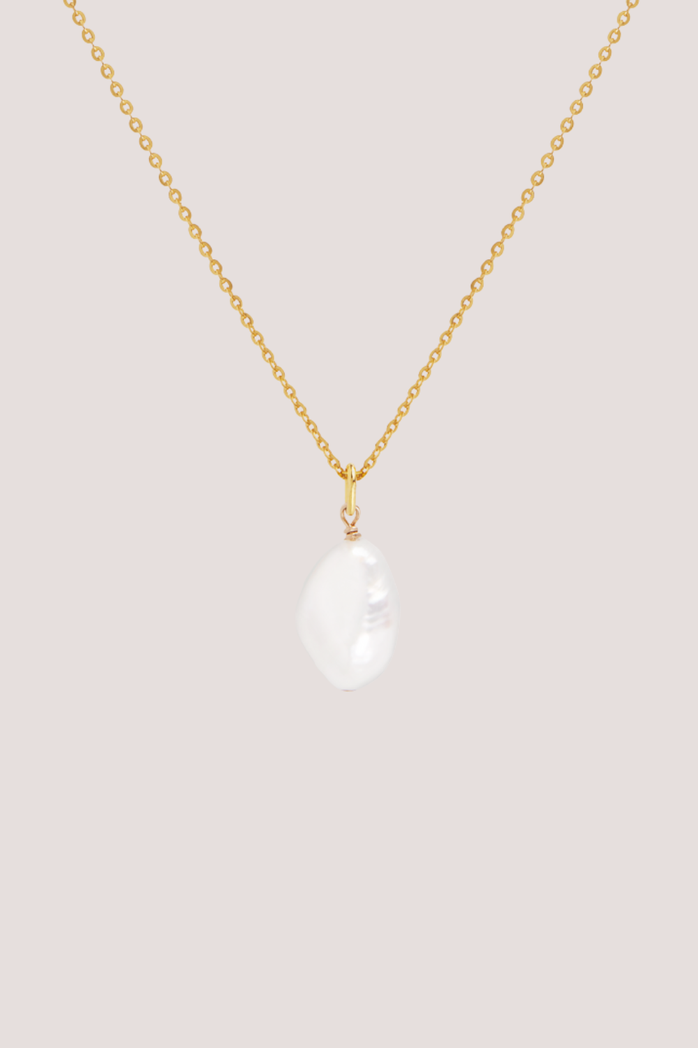 Keshi Pearl Necklace | Gold