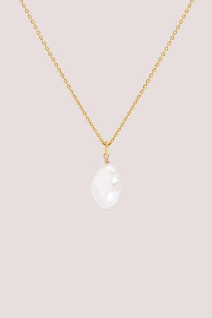 Keshi Pearl Necklace | Gold