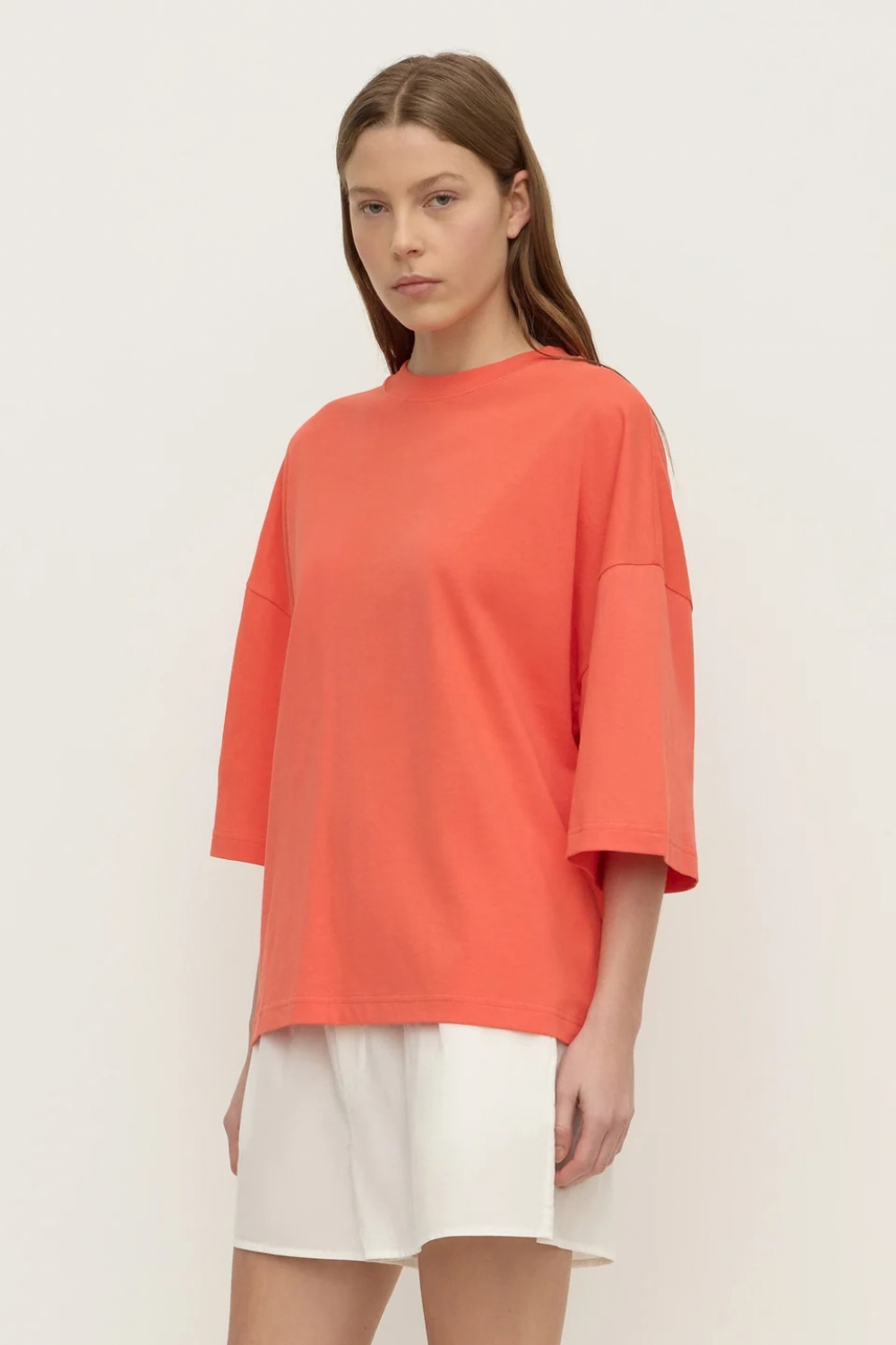Max Cotton Oversized Tee | Dahlia