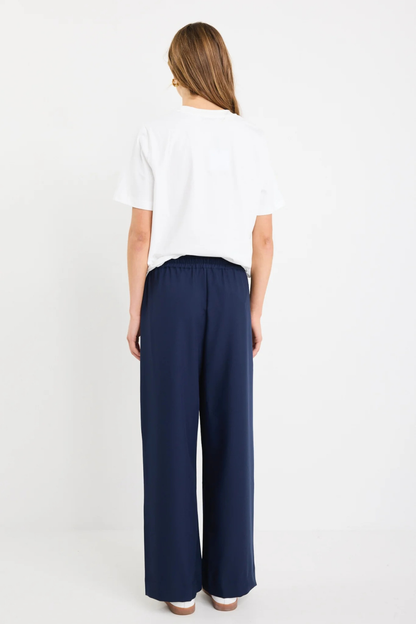 Townie Blue Side Stripe Elastic Waist Pants