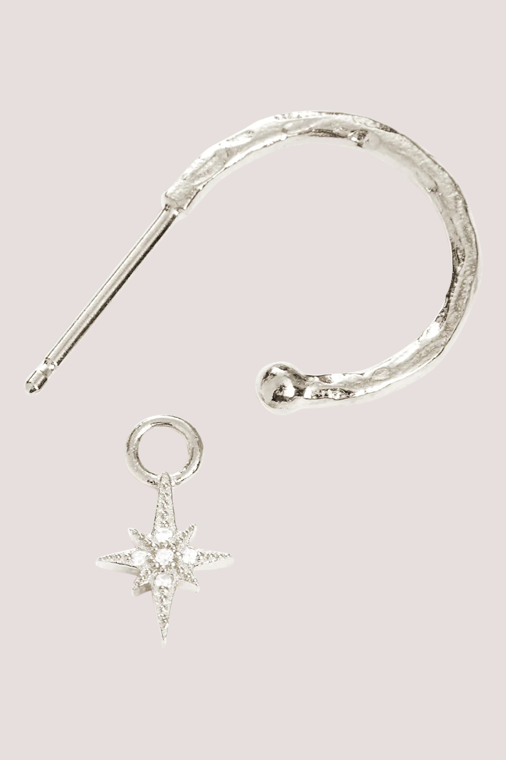 Sterling Silver Starlight Hoops