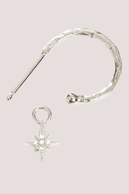Sterling Silver Starlight Hoops