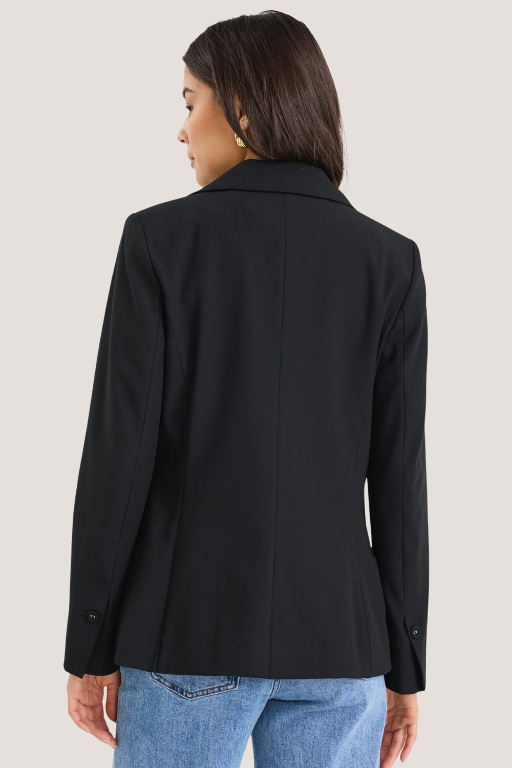 Suave Black Fitted Short Blazer