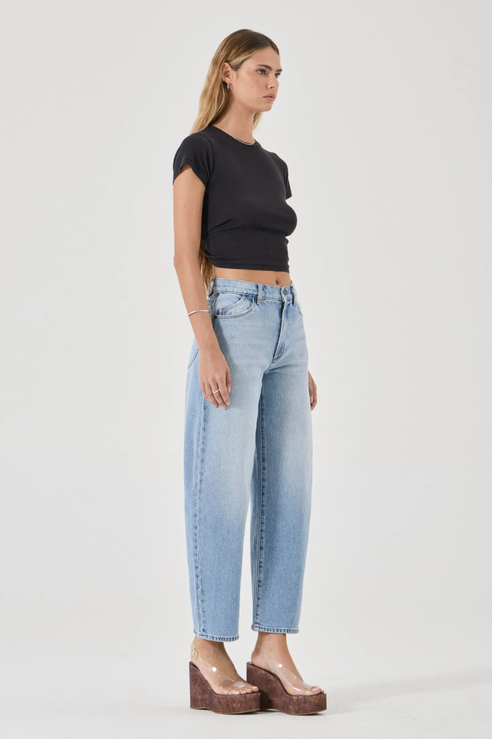 Gigi Barrel Jean | Brad Blue