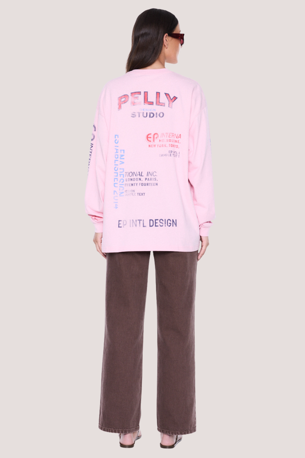 Hailey Long Sleeve Cuffed Tee | Blush Pink