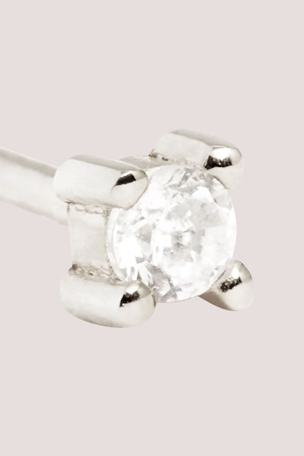 Sterling Silver Pure Light Stud Earrings