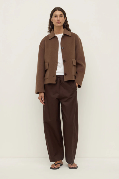 Mya Wool Jacket | Milk Chocolate