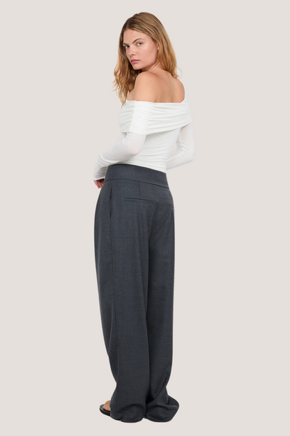 Tillie Drape Top | White