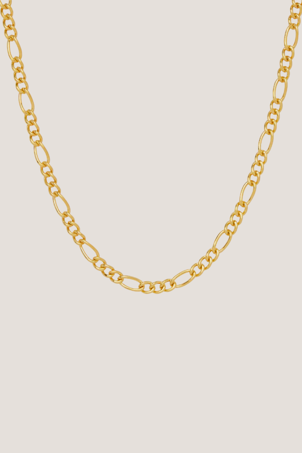 Figaro Chain Necklace | Gold