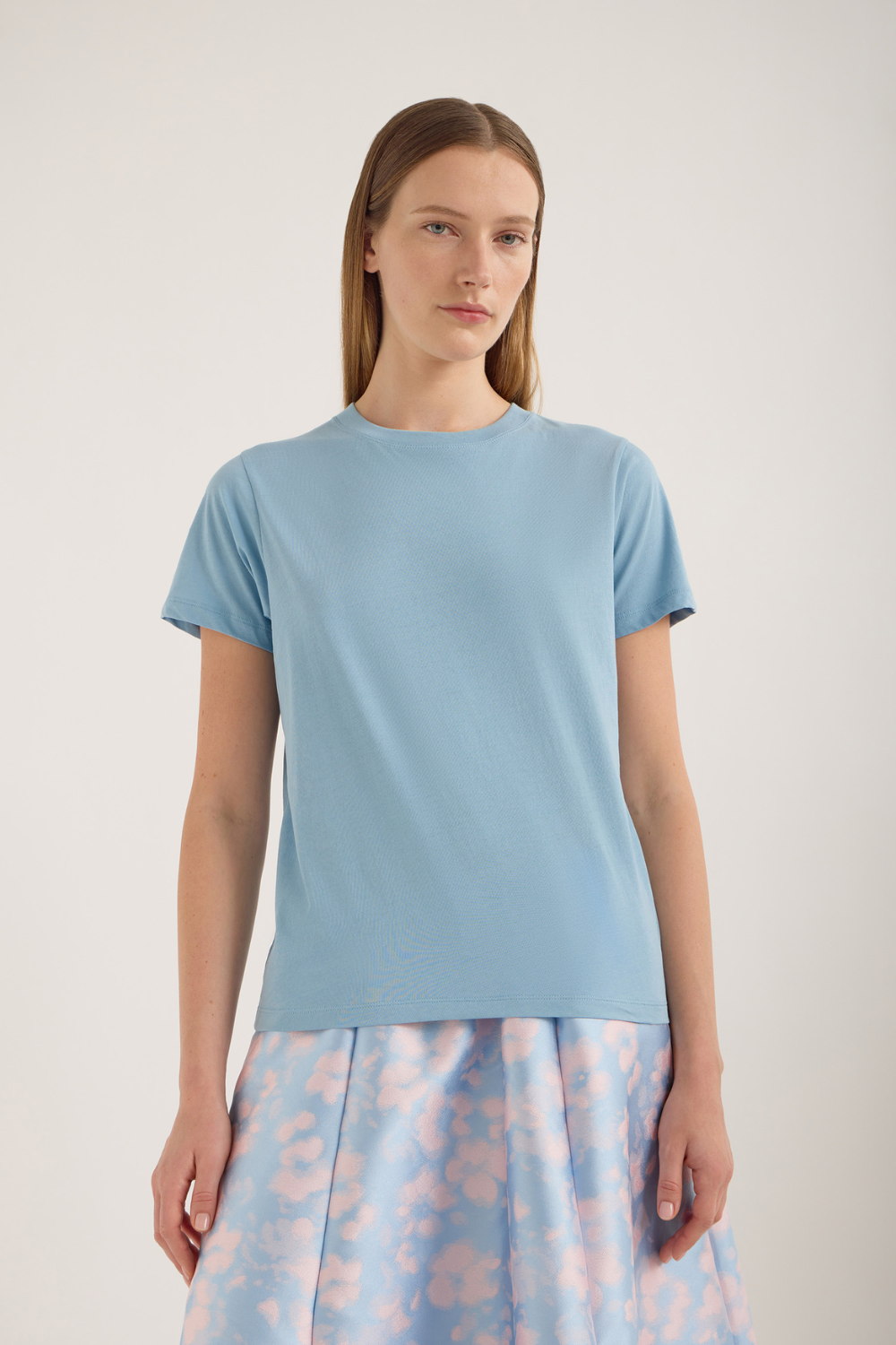 Verte Tee | Washer Blue