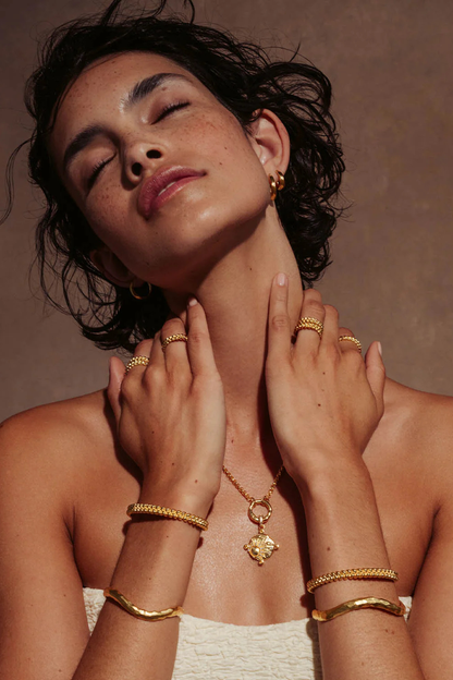 18k Gold Vermeil Infinite Horizon Small Hoops