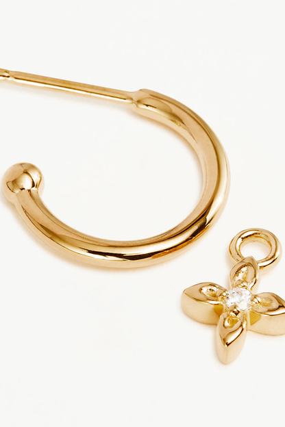 18k Gold Vermeil Live in Light Hoop Earrings