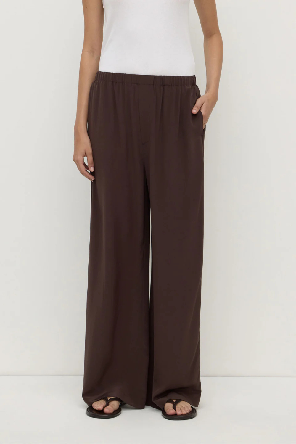 Betty Silk Pant | Ganache