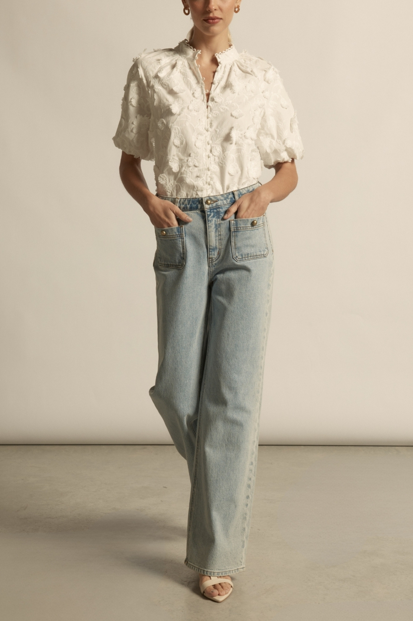 Solstice Top | Porcelain Broderie - PRE ORDER