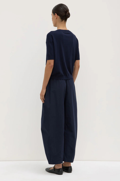 Lola Barrel Pant | Navy