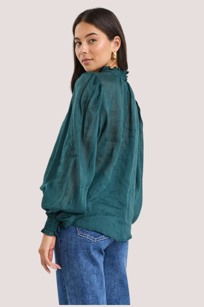 Poet Forest Long Sleeve High Neck Top