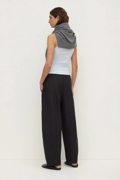 Loxley Cotton Linen Pant | Black