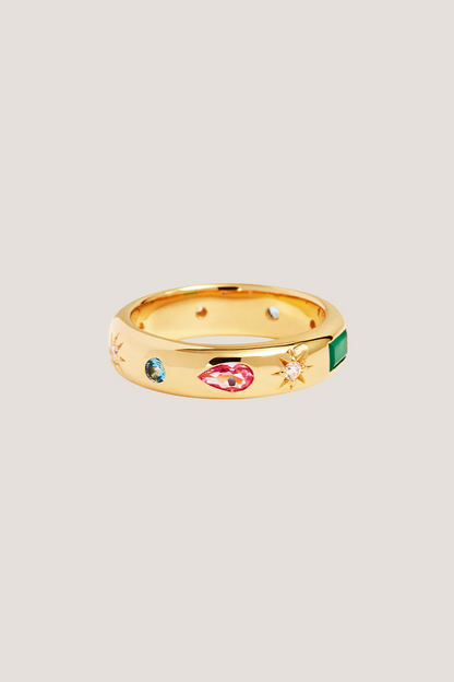18k Gold Vermeil Connect to the Universe Ring