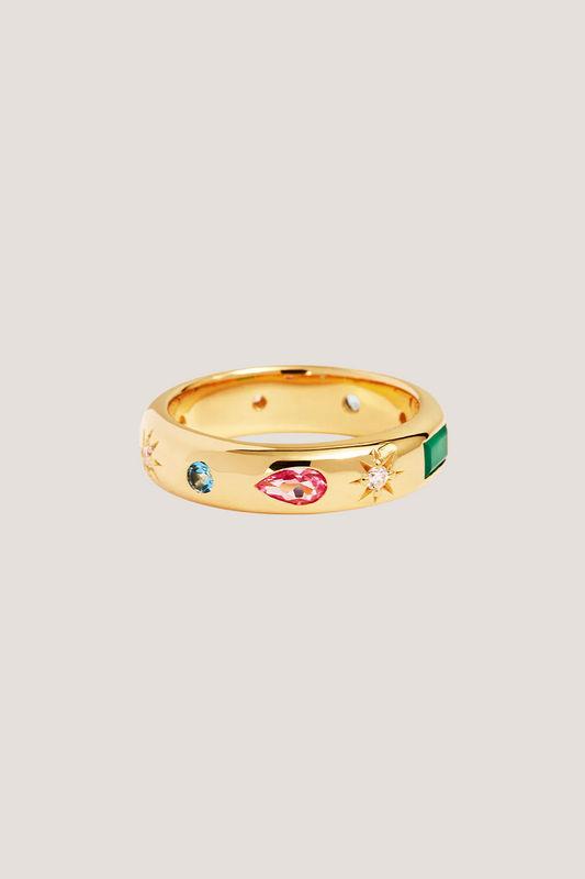 18k Gold Vermeil Connect to the Universe Ring