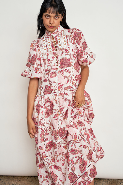 Flutter Dress | Rose Paisley