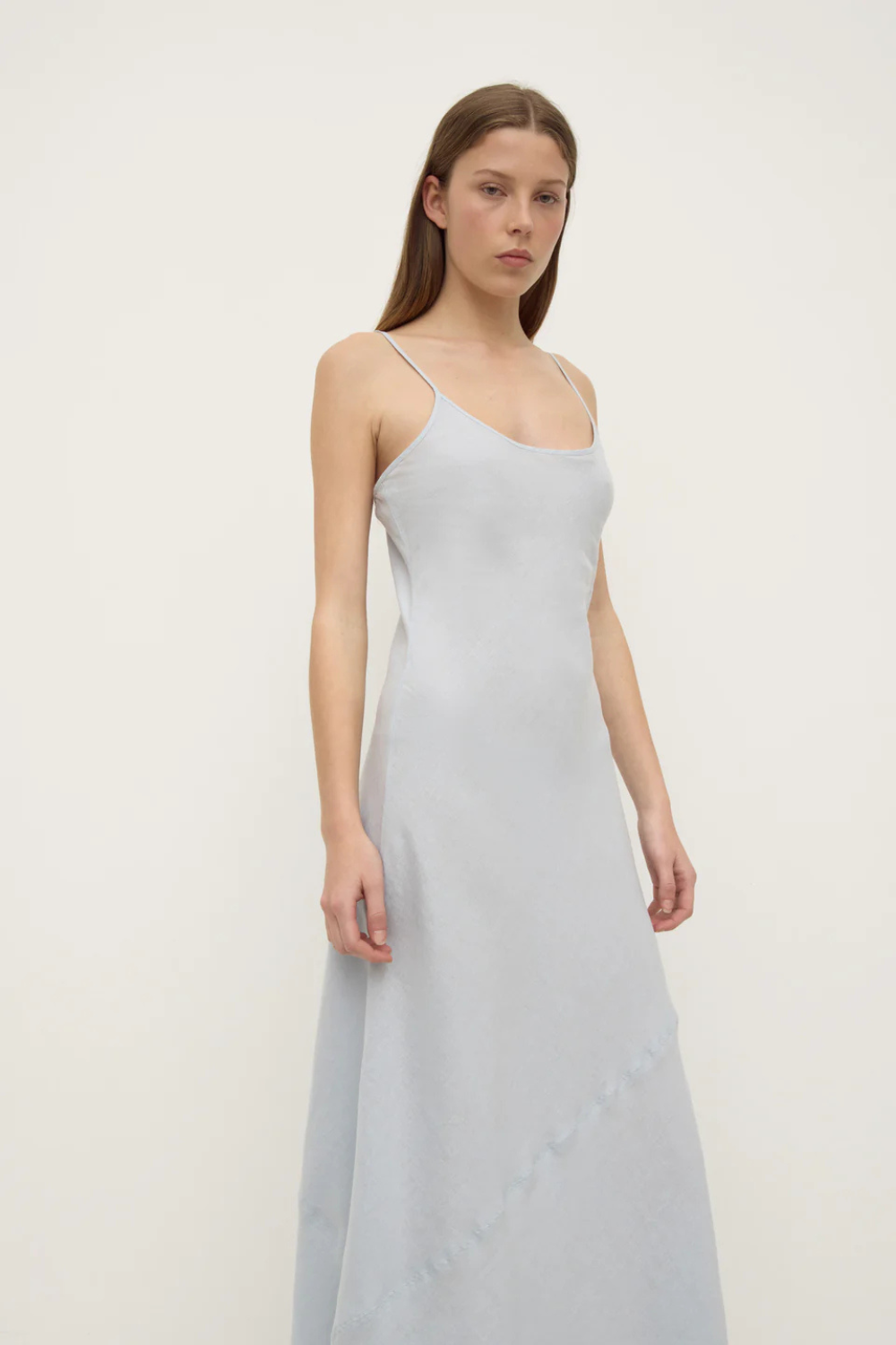 Colette Linen Slip Dress | Cloud