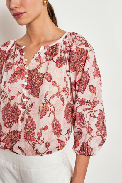 Vow Top | Rose Paisley