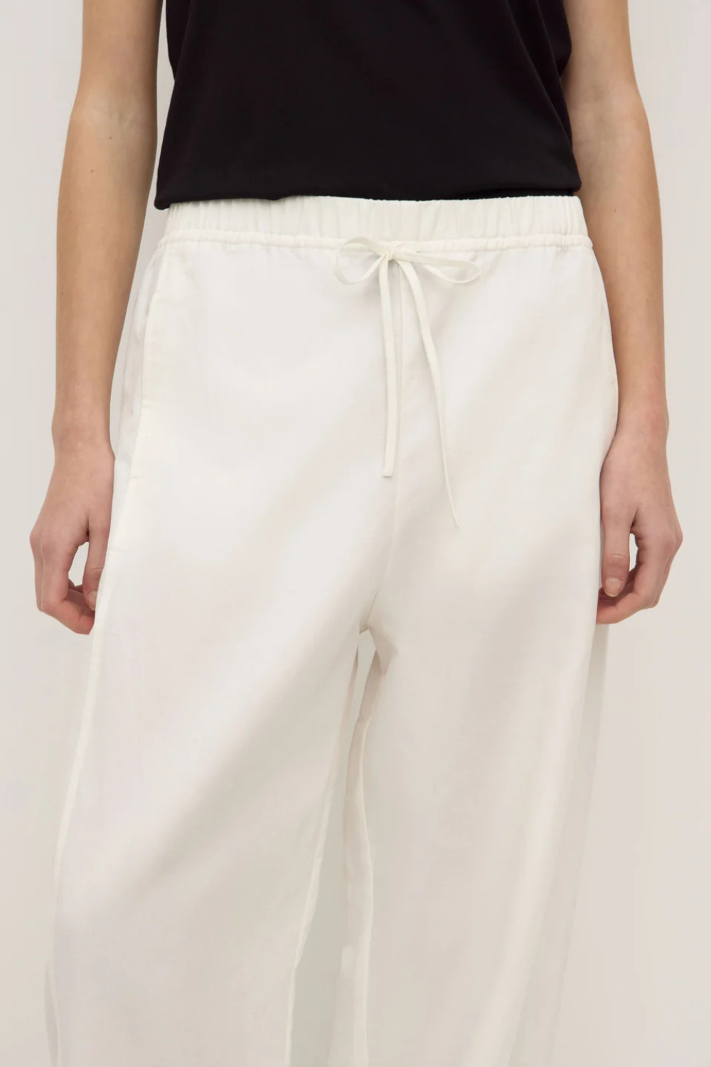 Loxley Cotton Linen Pant | White