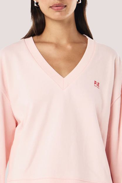 Courtside V-Neck Sweat | Petal