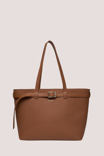 Tabby Shoulder Bag | Tan + Bronze