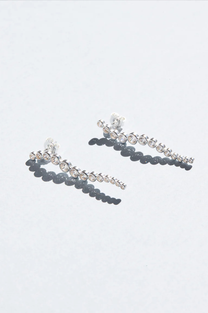Crescendo Drop Earrings | Silver