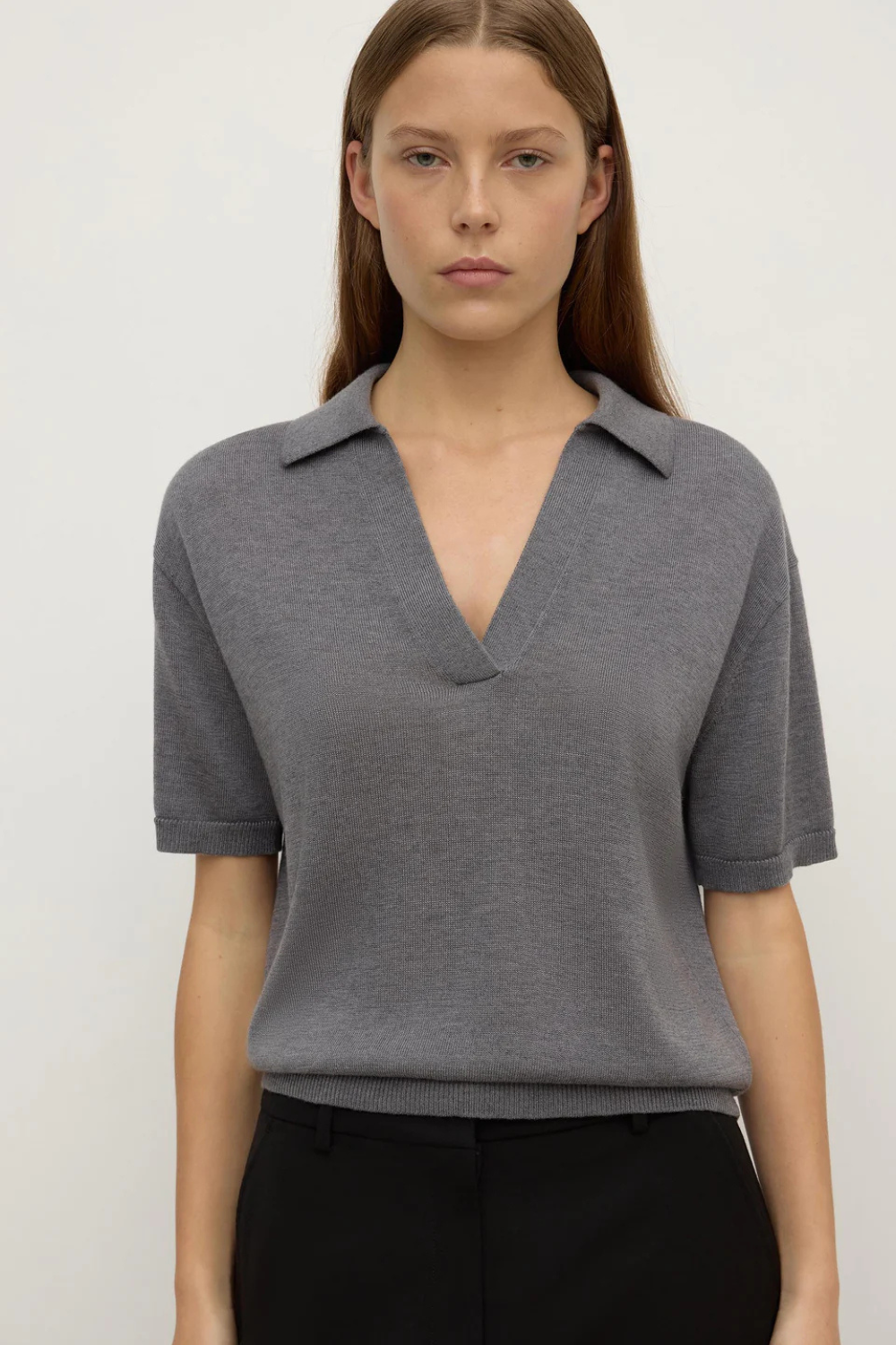 Mira Polo | Dark Grey Marle